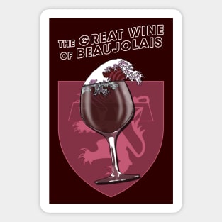 Beaujolais French wine Magnet